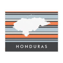 Mapa de Honduras: Rayas modernas