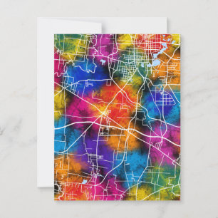 Postal Mapa de Huaibei China