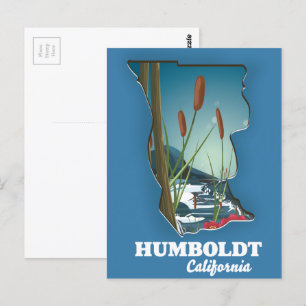 Postal Mapa de Humboldt california