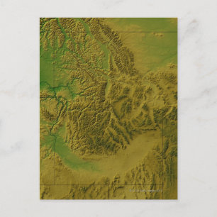 Postal Mapa de Idaho