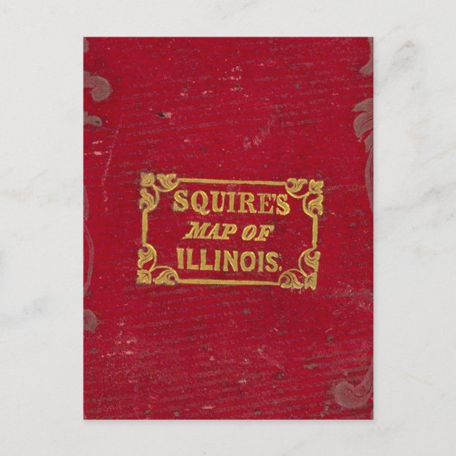 Postal Mapa de Illinois (Anverso)