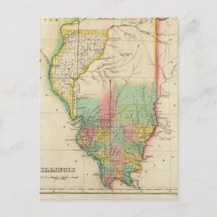 Postal Mapa De Illinois