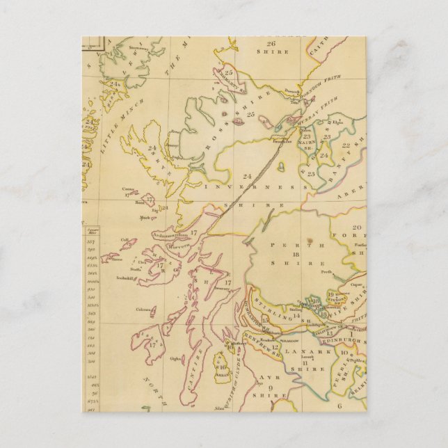 Postal Mapa de índices (Anverso)