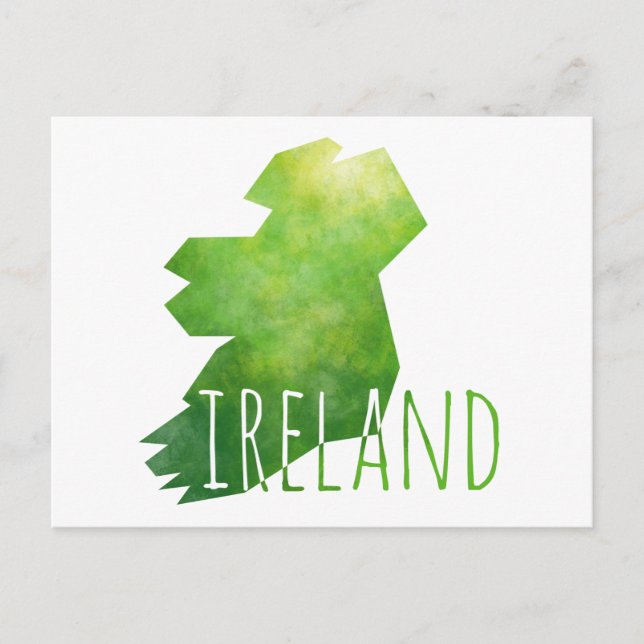 Postal Mapa de Irlanda (Anverso)