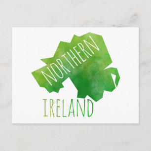 Postal Mapa de Irlanda del Norte