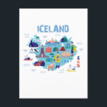Postal Mapa de Islandia<br><div class="desc">Mapa de Islandia</div>
