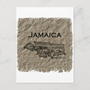 Postal Mapa de Jamaica (añada)