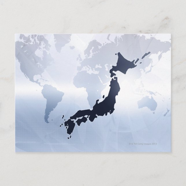 Postal Mapa de Japón 2 (Anverso)
