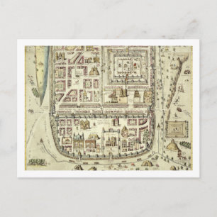 Postal Mapa de Jerusalén y sus alrededores, de 'C