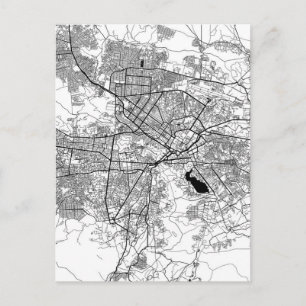 Postal Mapa de Kabul Afganistán