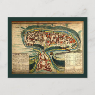 Postal Mapa de Kamianets Podilskyi 1691