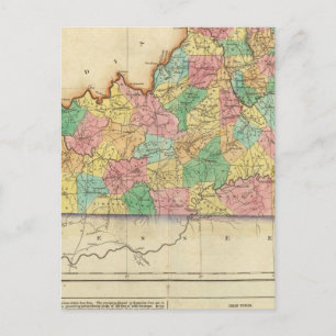 Postal Mapa De Kentucky