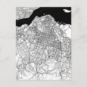 Postal Mapa de Kinshasa RD Congo
