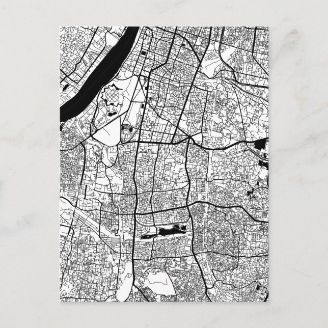Postal Mapa de Kolkata West Bengal (Anverso)