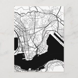 Postal Mapa de Kowloon Hong Kong