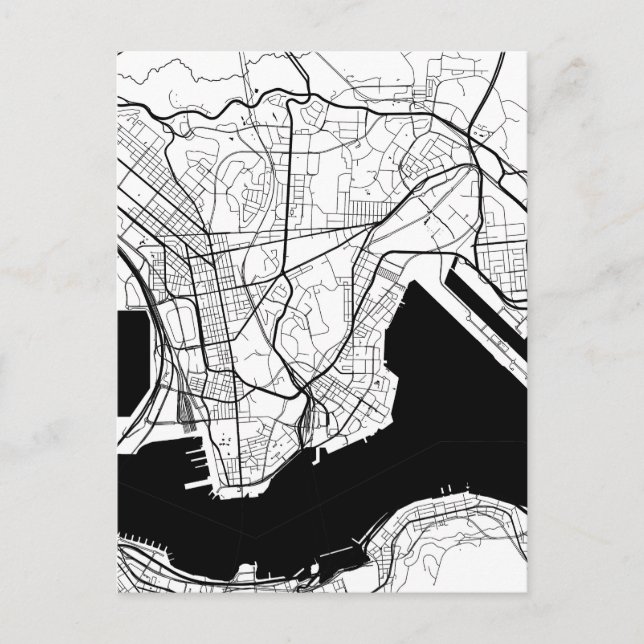 Postal Mapa de Kowloon Hong Kong (Anverso)