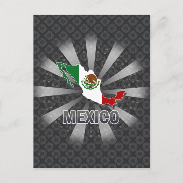 Postal Mapa de la bandera de México 2.0 (Anverso)