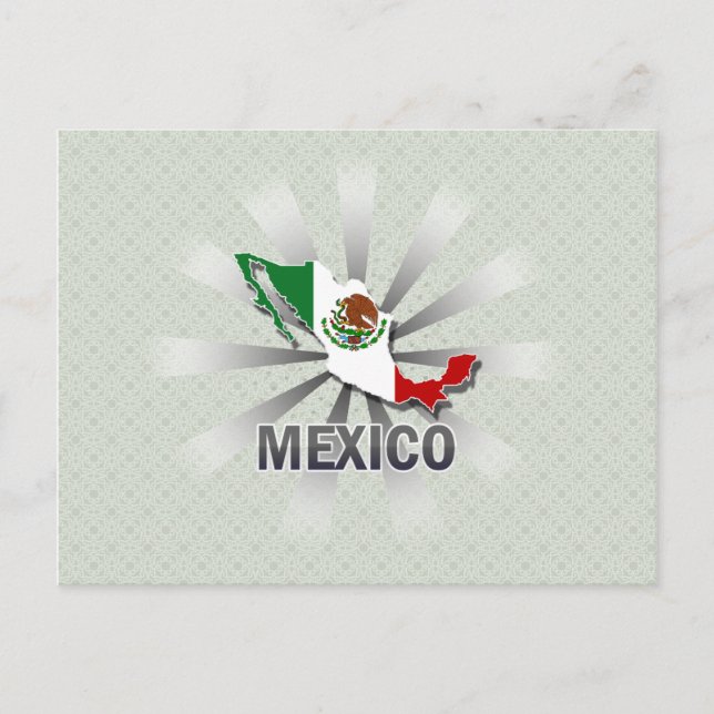 Postal Mapa de la bandera de México 2.0 (Anverso)