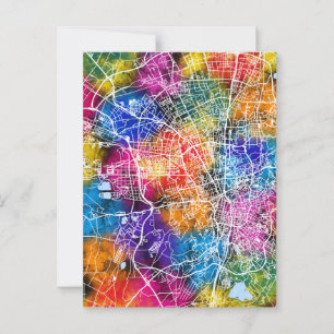 Postal Mapa de la ciudad china de Ürümqi