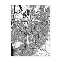 Mapa de la ciudad de Adelaida Australia