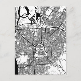 Postal Mapa de la ciudad de Adelaida Australia