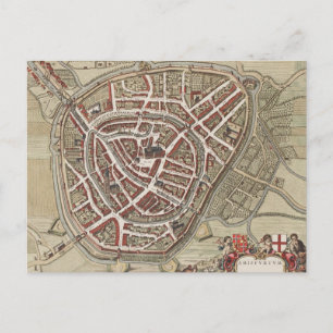 Postal Mapa de la ciudad de Amersfoort, 1650