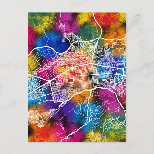 Postal Mapa de la ciudad de Barquisimeto (Anverso)
