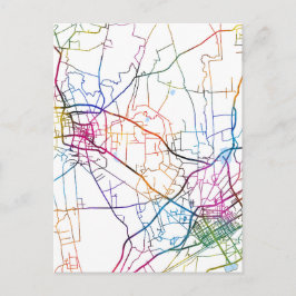 Postal Mapa de la ciudad de Bayannur en China