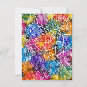 Postal Mapa de la ciudad de Bogor en Indonesia