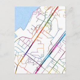 Postal Mapa de la ciudad de Camayenne Guinea