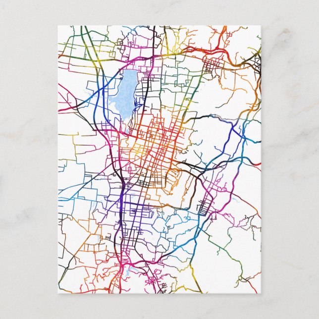 Postal Mapa de la ciudad de Changzhi China (Anverso)