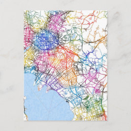 Postal Mapa de la ciudad de China