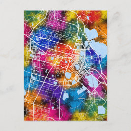 Postal Mapa de la ciudad de Daqing en China