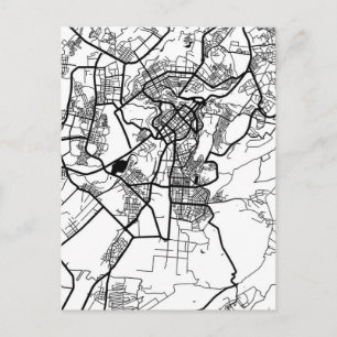 Postal Mapa de la ciudad de Ereván Armenia