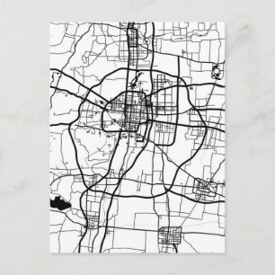 Postal Mapa de la ciudad de Handan China