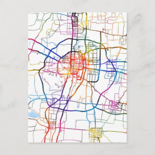 Postal Mapa de la ciudad de Handan China