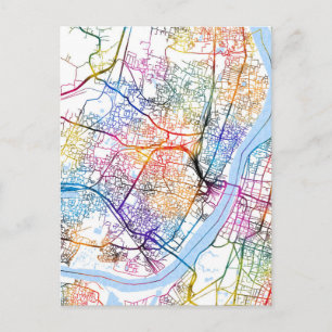 Postal Mapa de la ciudad de Howrah West Bengal