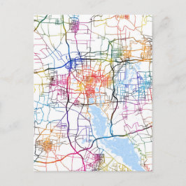 Postal Mapa de la ciudad de Jining China