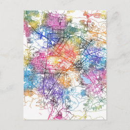 Postal Mapa de la ciudad de Kabul en Afganistán