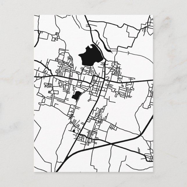 Postal Mapa de la ciudad de Kallakurichi Tamil Nadu (Anverso)