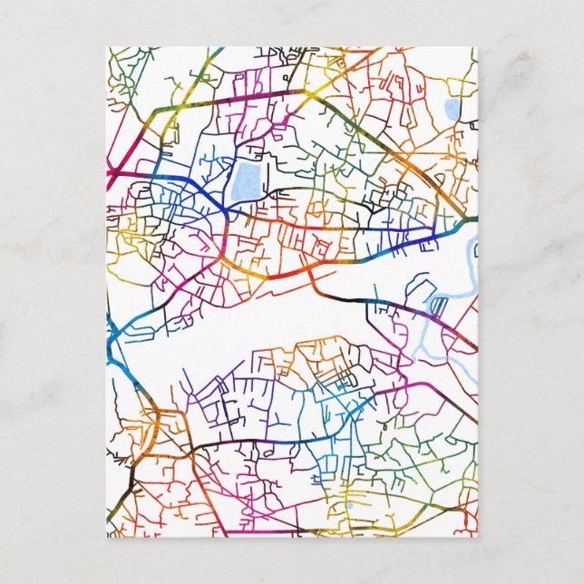 Postal Mapa de la ciudad de Kalyan Maharashtra (Anverso)