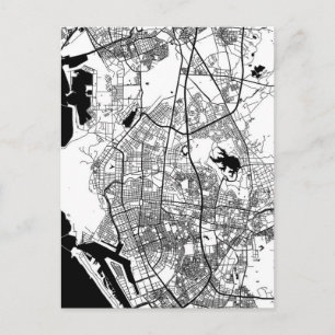 Postal Mapa de la ciudad de Kaohsiung Taiwán
