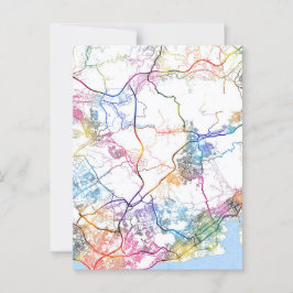 Postal Mapa de la ciudad de Kobe