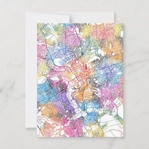 Postal Mapa de la ciudad de Lubumbashi DR Congo