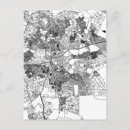 Postal Mapa de la ciudad de Lusaka Zambia