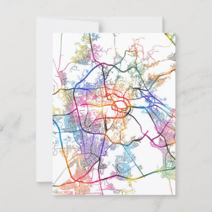 Postal Mapa de la ciudad de Makkah en Arabia Saudita