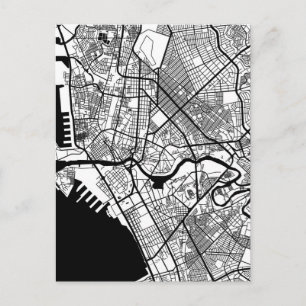 Postal Mapa de la ciudad de Manila Filipinas