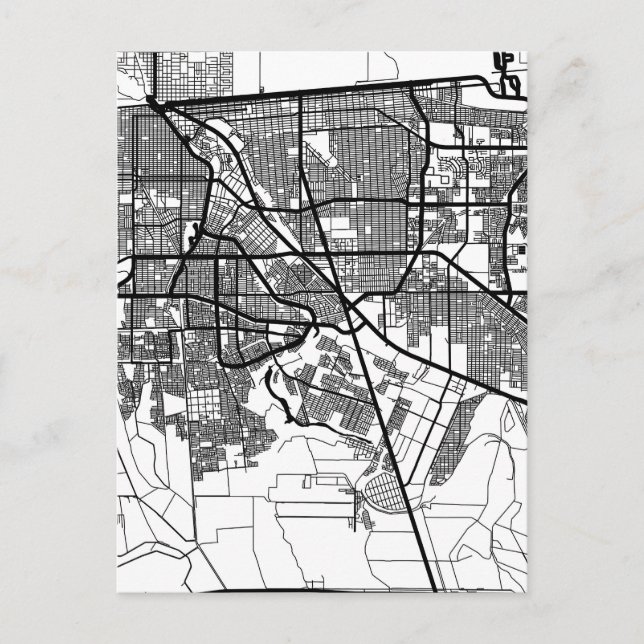 Postal Mapa de la Ciudad de Mexicali México (Anverso)