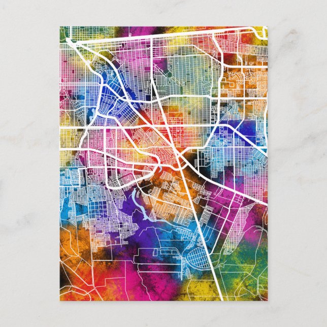 Postal Mapa de la Ciudad de México (Anverso)