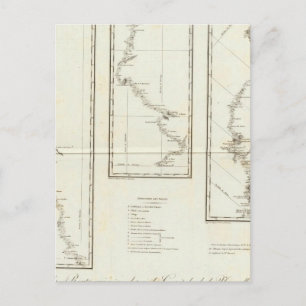 Postal Mapa de la Ciudad de México a Santa Fe Nuevo Méxic